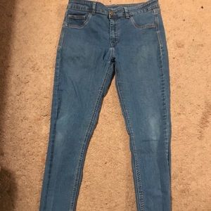 Medium Blue High Waisted Jeans